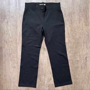 Betabrand Black Dress Pant Yoga Pants
Straight Leg Two-Pocket - 1X petite